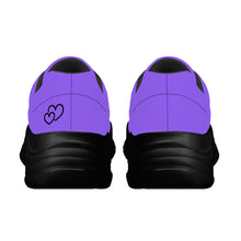 Load image into Gallery viewer, Ti Amo I love you  - Exclusive Brand - Heliotrope 3 - Double Black Heart - Chunky Sneakers - Black Soles
