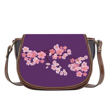 Load image into Gallery viewer, Ti Amo I love you - Exclusive Brand - Bossanova 2 - Pink Floral Branch - Saddle Bag
