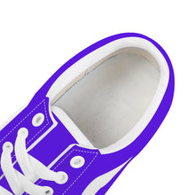 Load image into Gallery viewer, Ti Amo I love you - Exclusive Brand - Dark Purple - Low Top Flat Sneaker
