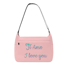 Load image into Gallery viewer, Ti Amo I love you - Exclusive Brand - Your Pink 2 - Pastel Lettering -  Journey Computer Shoulder Bag
