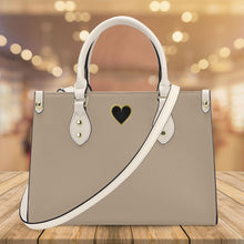 Load image into Gallery viewer, Ti Amo I love you - Exclusive Brand - Persuasion - Luxury Womens PU Tote Bag - Cream Straps
