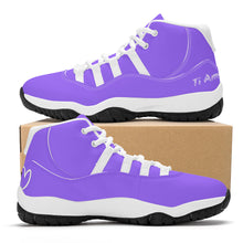 Load image into Gallery viewer, Ti Amo I love you - Exclusive Brand - Heliotrope 3 - High Top Air Retro Sneakers - White Soles
