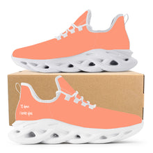 Load image into Gallery viewer, Ti Amo I love you - Exclusive Brand  - Vivid Tangerine - Mens / Womens - Flex Control Sneakers- White Soles
