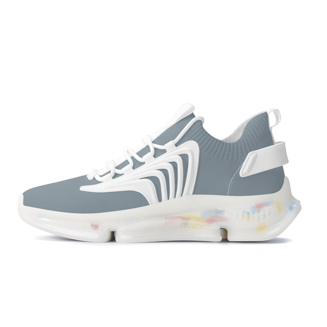 Ti Amo I love you - Exclusive Brand - Regent Grey - Mens / Womens - Air Max React Sneakers - White Soles