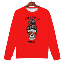 Load image into Gallery viewer, Ti Amo I love you - Exclusive Brand - Red - Mama Skeleton - CREEP IT REAL -Women&#39;s Sweatshirt
