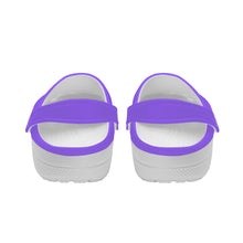 Load image into Gallery viewer, Ti Amo I love you - Exclusive Brand - Heliotrope 3 - Double White Heart - Womens Classic Clogs - Sizes 5-14.5
