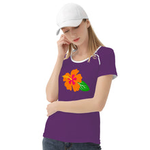 Load image into Gallery viewer, Ti Amo I love you - Exclusive Brand - Bossanova 2 - Hawaiian Flower - Women&#39;s T shirt - Sizes XS-2XL
