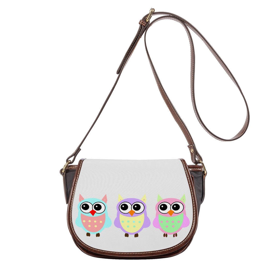 Ti Amo I love you - Exclusive Brand - Concrete - 3 Owls -  Saddle Bag