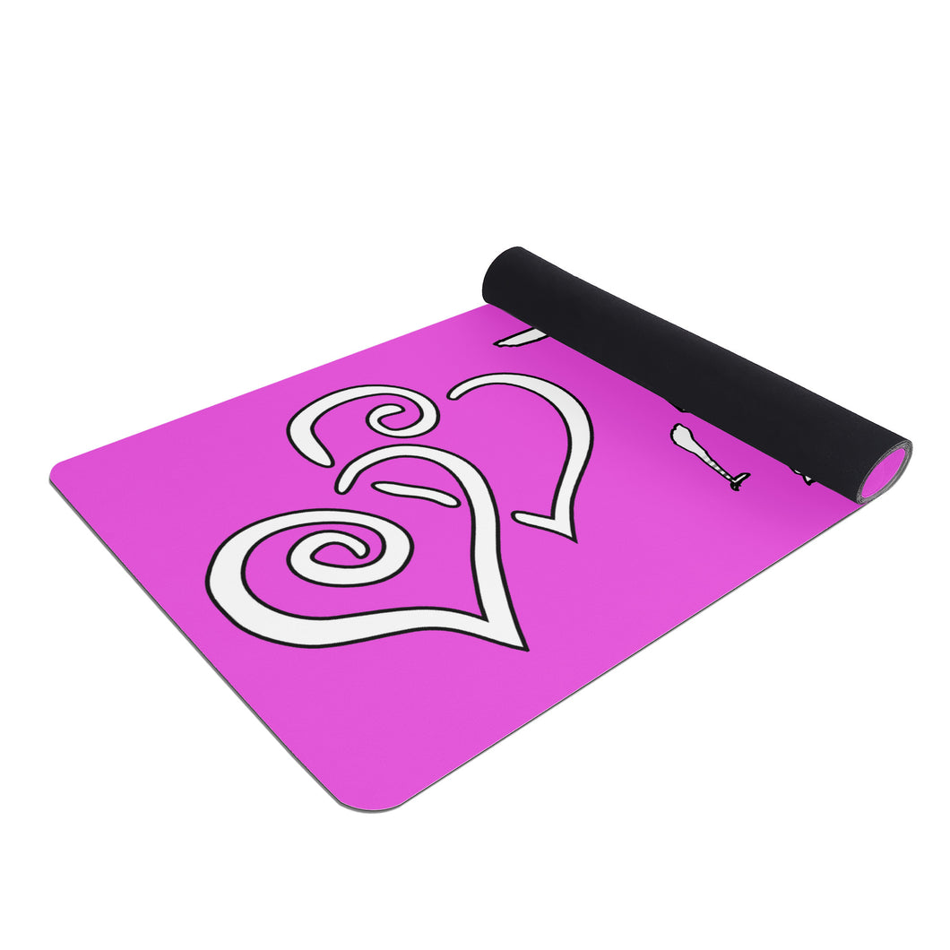 Ti Amo I love you - Exclusive Brand - Brilliant Lavender Rose - Yoga Mat