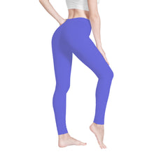 Load image into Gallery viewer, Ti Amo I love you - Exclusive Brand  - Medium Purple  -  White Daisy -  Yoga Leggings
