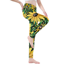 Load image into Gallery viewer, Ti Amo I love you - Exclusive Brand - Sunflower-  Yoga Leggings
