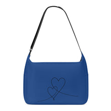 Load image into Gallery viewer, Ti Amo I love you - Exclusive Brand - Chathams Blue - Double Script Heart - Journey Computer Shoulder Bag
