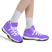 Load image into Gallery viewer, Ti Amo I love you - Exclusive Brand - Heliotrope 3 - High Top Air Retro Sneakers - White Soles
