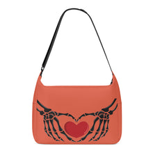 Load image into Gallery viewer, Ti Amo I love you - Exclusive Brand - Jelly Slug - Skeleton Heart Hands  -  Journey Computer Shoulder Bag
