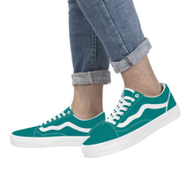 Load image into Gallery viewer, Ti Amo I love you - Exclusive Brand - Dark Teal - Low Top Flat Sneaker
