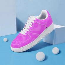 Load image into Gallery viewer, Ti Amo I love you - Exclusive Brand  - Deep Lavender Magenta Camouflage - Low Top Unisex Sneakers
