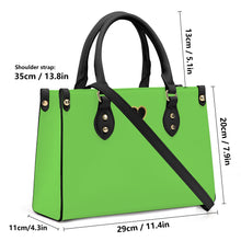 Load image into Gallery viewer, Ti Amo I love you - Exclusive Brand - Pastel Green - Luxury Womens PU Tote Bag - Black Straps
