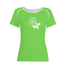 Load image into Gallery viewer, Ti Amo I love you - Exclusive Brand - Pastel Green - White Daisy - Women&#39;s T shirt
