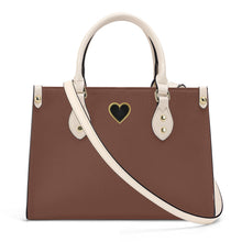 Load image into Gallery viewer, Ti Amo I love you - Exclusive Brand - Ironstone - Luxury Womens PU Tote Bag - Cream Straps
