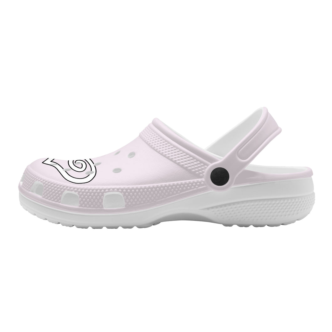 Ti Amo I love you - Exclusive Brand - Prim - Double White Heart - Womens Classic Clogs - Sizes 5-14.5