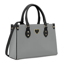 Load image into Gallery viewer, Ti Amo I love you - Exclusive Brand - Oslo Grey - Luxury Womens PU Tote Bag - Black Straps
