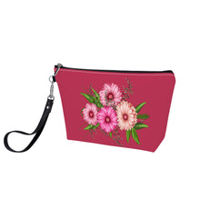 Load image into Gallery viewer, Ti Amo I love you - Exclusive Brand  - Viva Magenta - Pink Floral - Sling Cosmetic Bag
