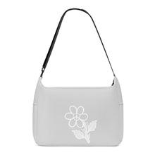 Load image into Gallery viewer, Ti Amo I love you - Exclusive Brand - Alto Gray - White Daisy -  Journey Computer Shoulder Bag
