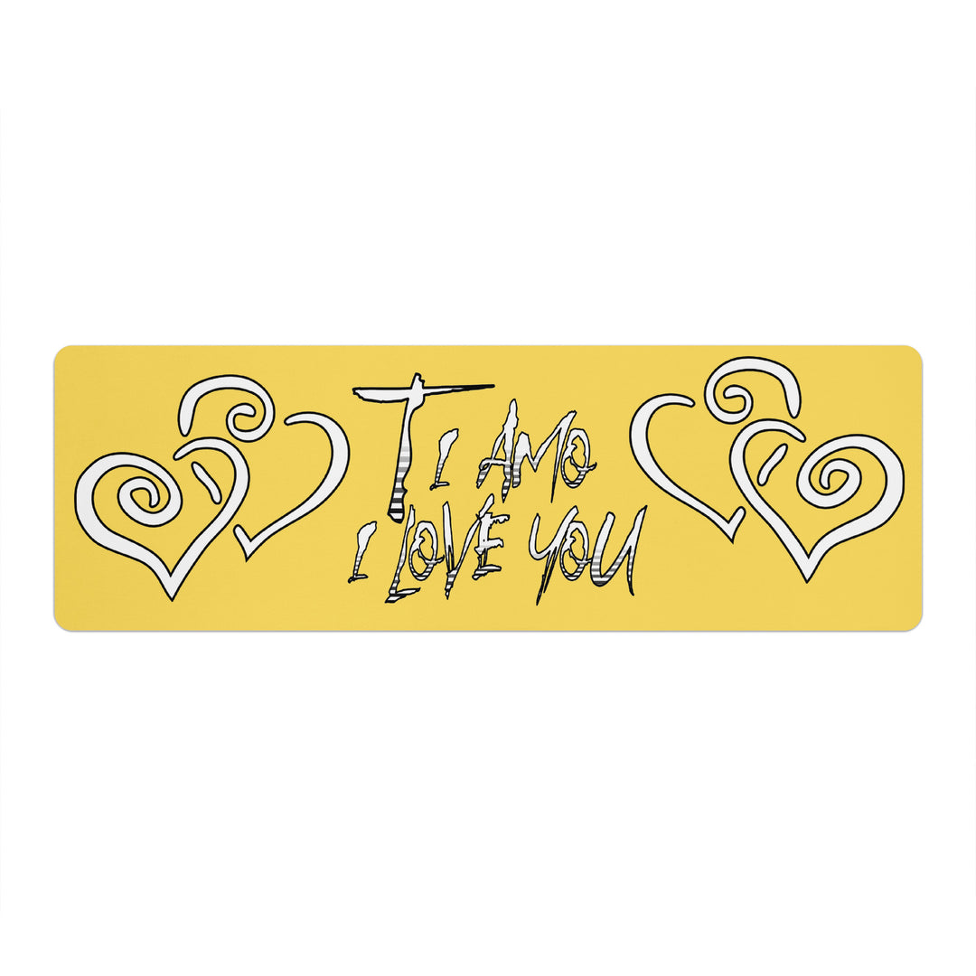 Ti Amo I love you - Exclusive Brand - Mustard Yellow - Yoga Mat