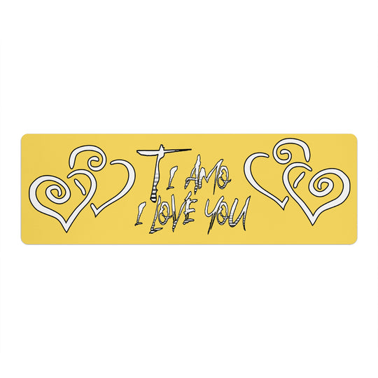 Ti Amo I love you - Exclusive Brand - Mustard Yellow - Yoga Mat