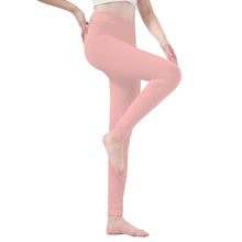 Load image into Gallery viewer, Ti Amo I love you - Exclusive Brand  - Your Pink - White Daisy -  Yoga Leggings
