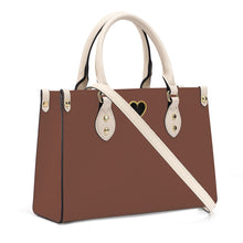 Load image into Gallery viewer, Ti Amo I love you - Exclusive Brand - Ironstone - Luxury Womens PU Tote Bag - Cream Straps
