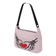 Load image into Gallery viewer, Ti Amo I love you - Exclusive Brand - Wafer 2 - Skeleton Heart Hands  -  Journey Computer Shoulder Bag
