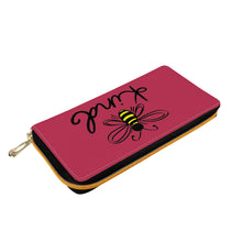 Load image into Gallery viewer, Ti Amo I love you - Exclusive Brand - Viva Magenta - Bee Kind - Zipper Purse Clutch Bag
