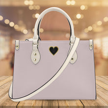 Load image into Gallery viewer, Ti Amo I love you - Exclusive Brand - Oyster Pink - Luxury Womens PU Tote Bag - Cream Straps
