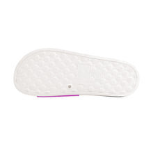 Load image into Gallery viewer, Ti Amo I love you - Exclusive Brand - Fushia Pink - Skeleton Hands with Heart -  Slide Sandals - White Soles
