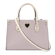 Load image into Gallery viewer, Ti Amo I love you - Exclusive Brand - Oyster Pink - Luxury Womens PU Tote Bag - Cream Straps
