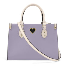 Load image into Gallery viewer, Ti Amo I love you - Exclusive Brand - Orchid Petal - Luxury Womens PU Tote Bag - Cream Straps
