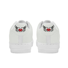 Load image into Gallery viewer, Ti Amo I love you - Exclusive Brand - Ceramic Off White - Skeleton Hands with Heart - Low Top Unisex Sneakers
