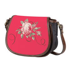 Load image into Gallery viewer, Ti Amo I love you - Exclusive Brand - Radical Red - Rose - Saddle Bag
