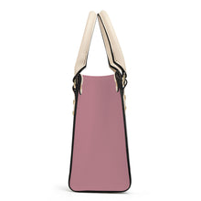 Load image into Gallery viewer, Ti Amo I love you - Exclusive Brand - Lipstick Pink - Luxury Womens PU Tote Bag - Cream Straps
