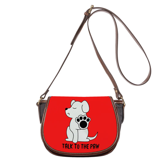 Ti Amo I love you - Exclusive Brand - Red - Talk to the Paw -  Saddle Bag
