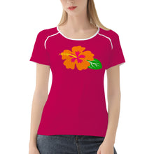 Load image into Gallery viewer, Ti Amo I love you - Exclusive Brand - Lipstick 2 - Hawaiian Flower - Women&#39;s T shirt - Sizes XS-2XL
