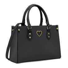 Load image into Gallery viewer, Ti Amo I love you - Exclusive Brand - Heavy Metal - Luxury Womens PU Tote Bag - Black Straps
