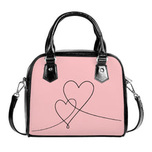 Load image into Gallery viewer, Ti Amo I love you - Exclusive Brand - Your Pink 2 - Double Script Heart -  Shoulder Handbag
