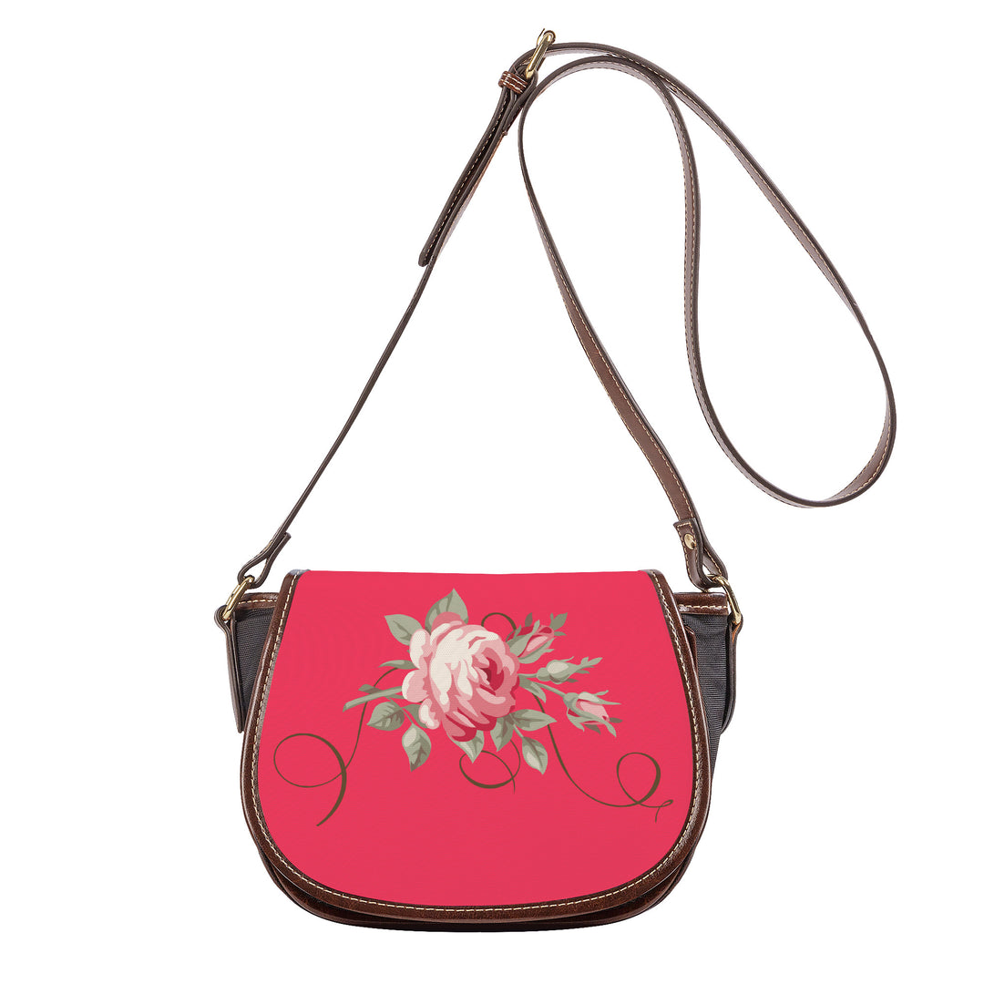 Ti Amo I love you - Exclusive Brand - Radical Red - Rose - Saddle Bag