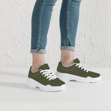 Load image into Gallery viewer, Ti Amo I love you - Exclusive Brand - Riffle Green - Angry Fish - Chunky Sneakers - White Soles
