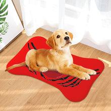 Load image into Gallery viewer, Ti Amo I love you - Exclusive Brand - Red - Skeleton Hands with Heart  - Big Paws Pet Rug
