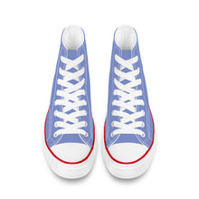 Load image into Gallery viewer, Ti Amo I love you - Exclusive Brand - Mood Mode - White Daisy - High Top Canvas Shoes - White  Soles
