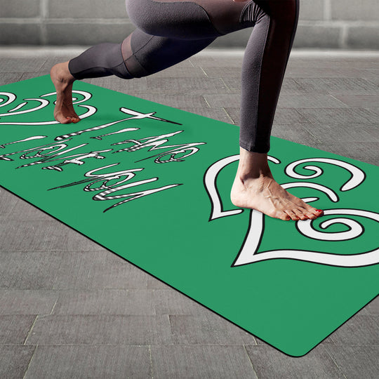 Ti Amo I love you - Exclusive Brand - Shamrock Greeen - Yoga Mat