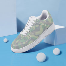 Load image into Gallery viewer, Ti Amo I love you - Exclusive Brand  - Edward, Pansy Posy, Clay Ash, Summer Green Camouflage-  Low Top Unisex Sneakers
